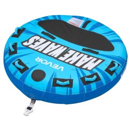Towable Tubes for Boating, 3-Rider Inflatable Boat Tubes and Towables, 510lbs Capacity Water Sport Tube for Boat to Pull - with Anti-Slip Pad